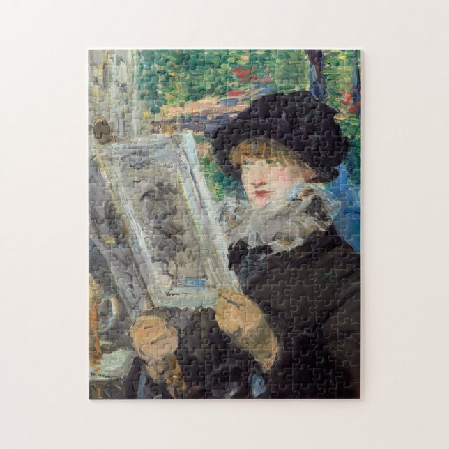 Quebra-cabeça Edouard Manet - Leitura de Mulher (Vertical)