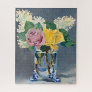 Quebra-cabeça Edouard Manet - Lilases e Rosas
