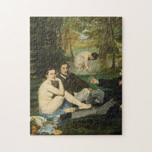 Quebra-cabeça Edouard Manet - Luncheon Na Grama