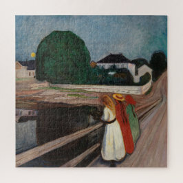 Quebra-cabeça Edvard Munch - As Meninas na Ponte Jigsaw Puzz
