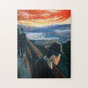 Quebra-cabeça Edvard Munch - Humor Doente no Sunset, Desespero 1