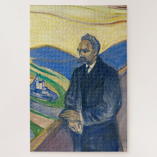Quebra-cabeça Edvard Munch - Retrato de Friedrich Nietzsche Queb (Vertical)
