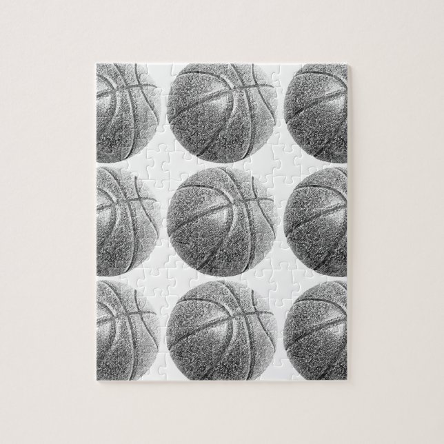 Quebra-cabeça Efeito Lápis de Basquete (Vertical)