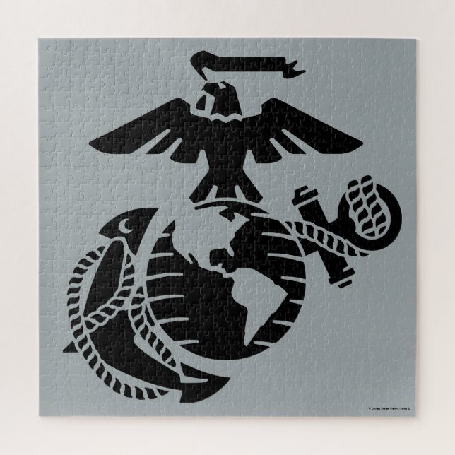 Quebra-cabeça EGA de uma cor - Preto (Vertical)