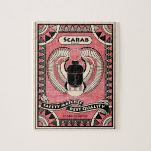 Quebra-cabeça egípcio do besouro do escaravelho