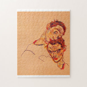 Quebra-cabeça Egon Schiele - Auto Retrato Duplo