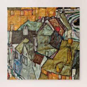 Quebra-cabeça Egon Schiele - crescente das casas II
