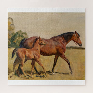 Quebra-cabeça Égua e potro por Munnings