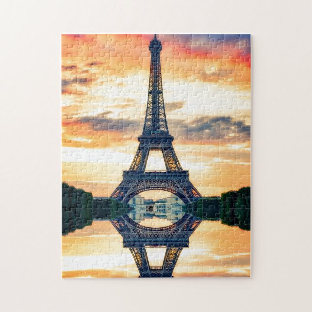 Quebra-cabeça Eiffel Tower Paris Europa - Viagem (Vertical)