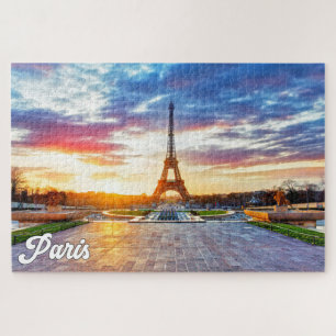 Quebra-cabeça Eiffel Tower, Paris, França