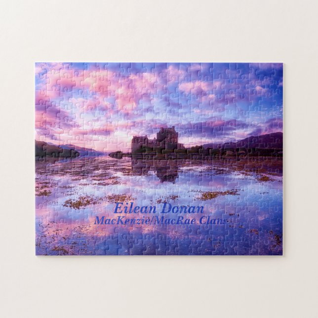 Quebra-cabeça Eilean Donan - Clãs MacKenzie/MacRae (Horizontal)