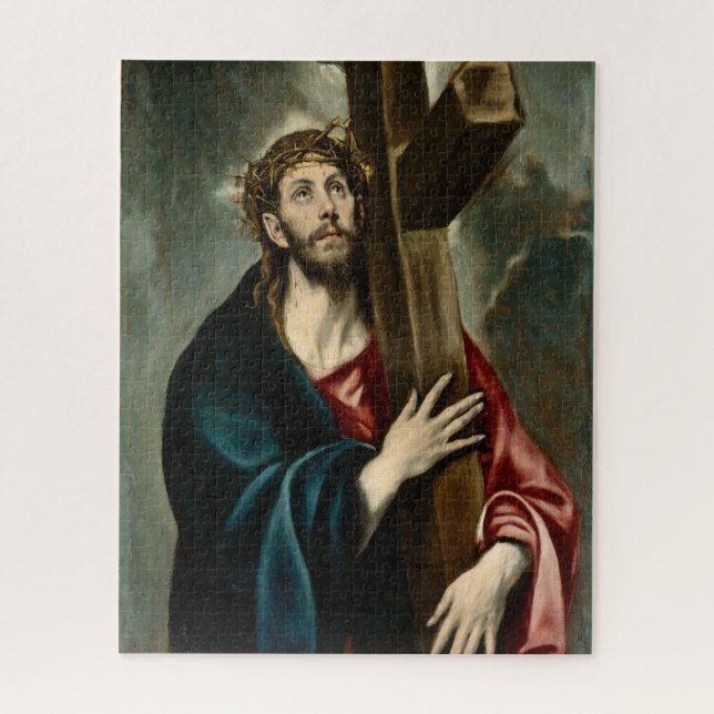 Quebra-cabeça El Greco - Carregando Cristo Da Cruz (Vertical)