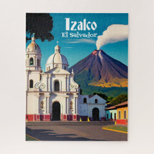 Quebra-cabeça El Salvador   Viagem Izalco Retro
