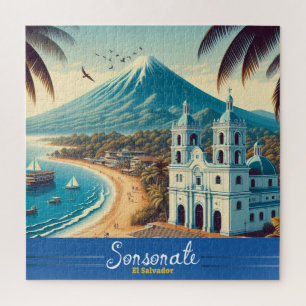 Quebra-cabeça El Salvador Viagem Vintage Retro