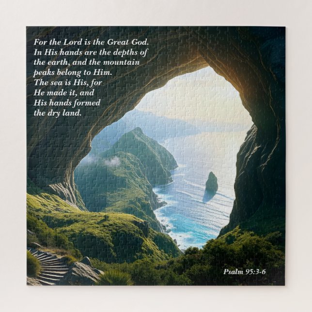 Quebra-cabeça Ele é o Deus Excelente, Deus e Criação Verso (Vertical)