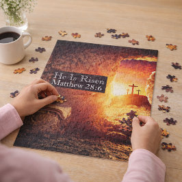 Quebra-cabeça Ele Está Arriscado Três Cruzes Páscoa De Túmulo Va