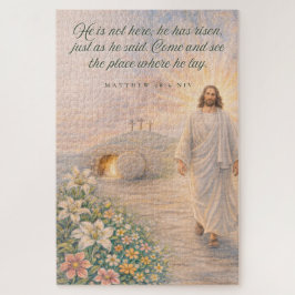 Quebra-cabeça Ele Ressuscitou – Mateus 28:6 Versículo Bíblico - 