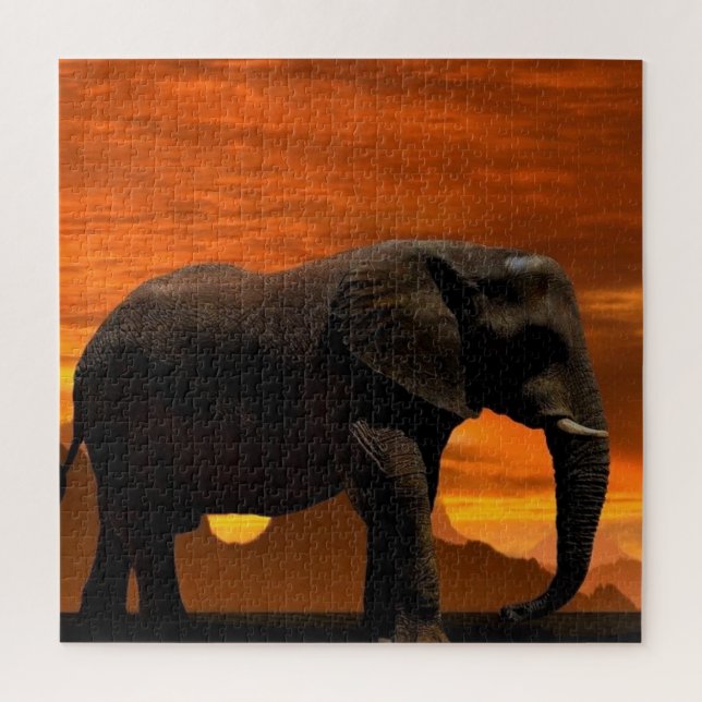 Quebra-cabeça Elefante (Vertical)