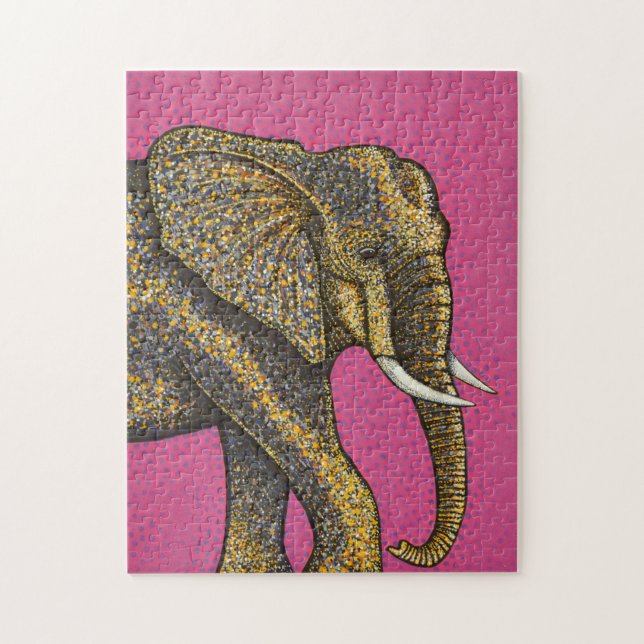 Quebra-cabeça Elefante africano (Vertical)