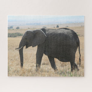 Quebra-cabeça elefante africano