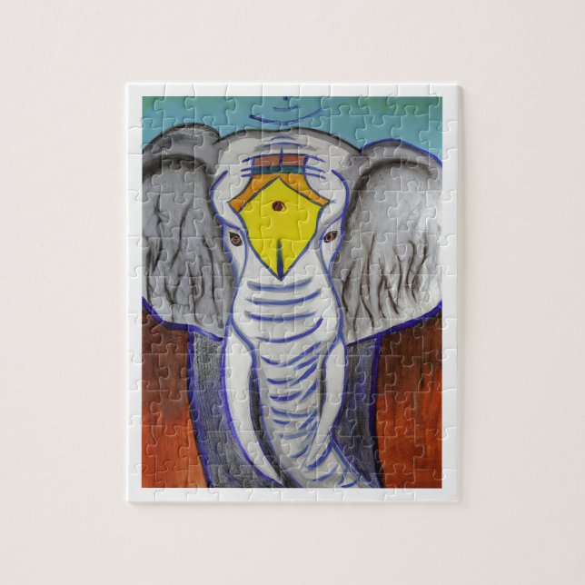 Quebra-cabeça Elefante Branco (Vertical)