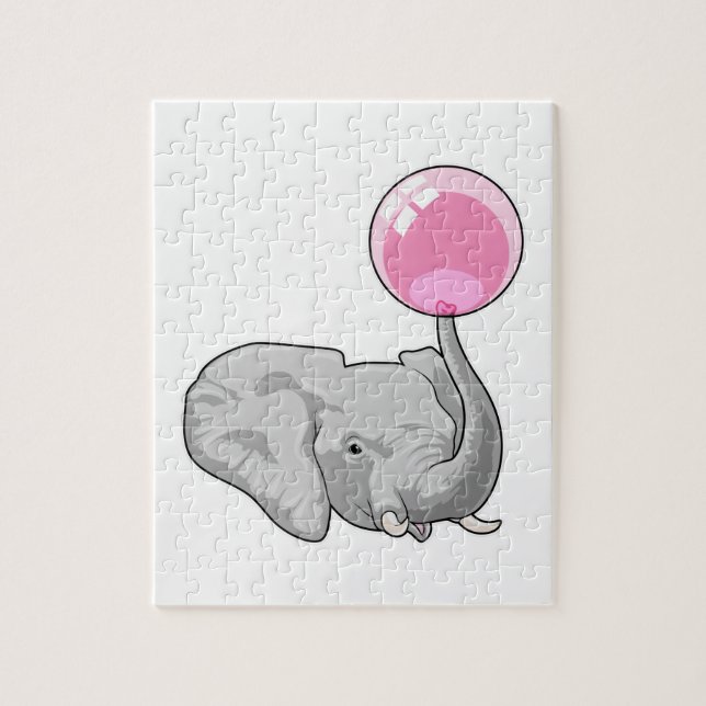 Quebra-cabeça Elefante com balão (Vertical)