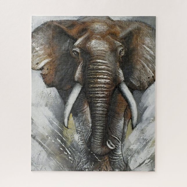Quebra-cabeça Elefante de Encargo (Vertical)