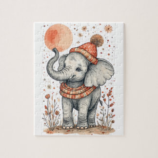 Quebra-cabeça Elefante de Festa