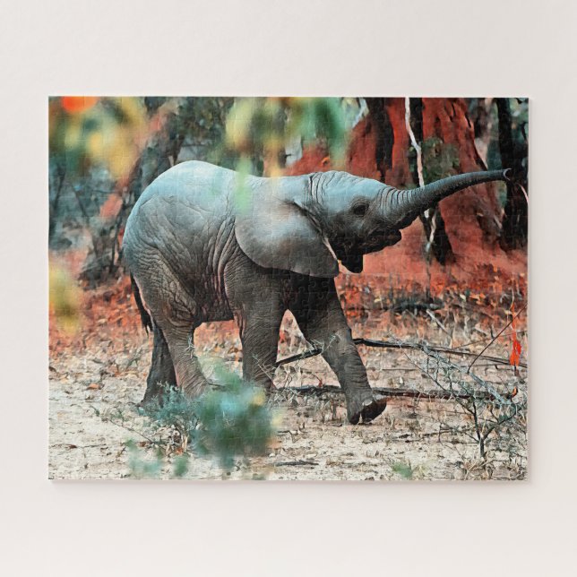 Quebra-cabeça Elefante do bebê (Horizontal)