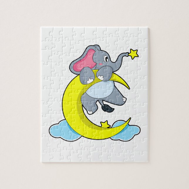 Quebra-cabeça Elefante em Nuvens (Vertical)