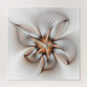 Quebra-cabeça Elegância Floral Moderna Abstrato de Arte Fractal
