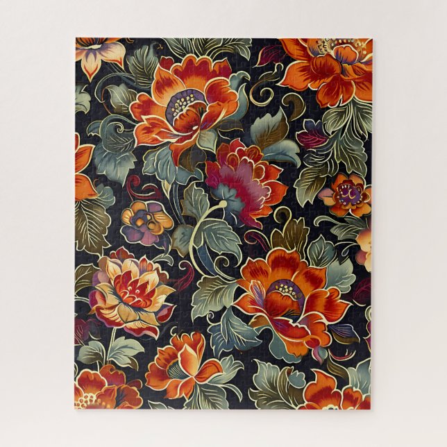 Quebra-cabeça Elegância Vintage Bloom (Vertical)