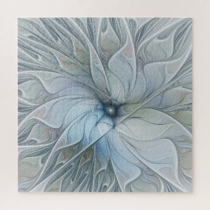 Quebra-cabeça Elegante Beleza Arte Fractal Abstrata Moderna Flor