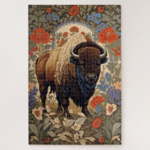 Elegante Bison William Morris Inspirou