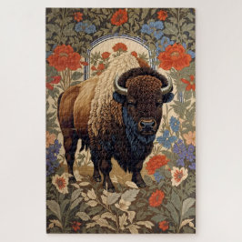 Quebra-cabeça Elegante Bison William Morris Inspirou