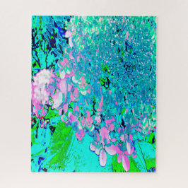 Quebra-cabeça Elegante Cor-de-rosa e azul