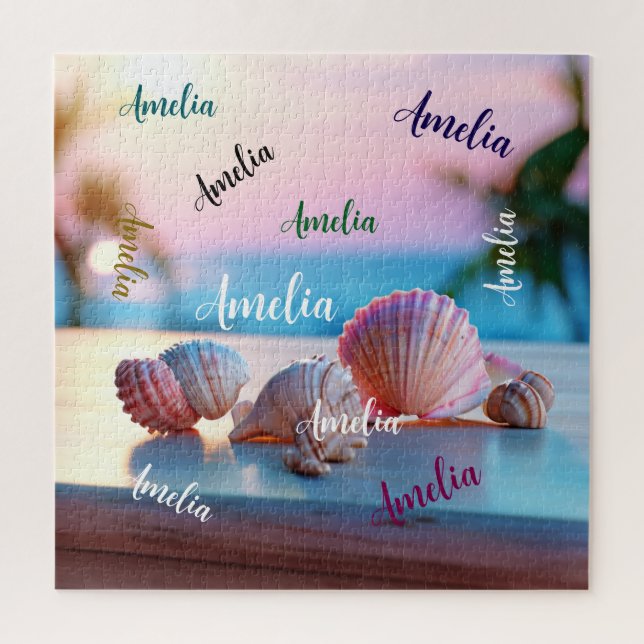 Quebra-cabeça Elegante de Verão Personalizado (Vertical)