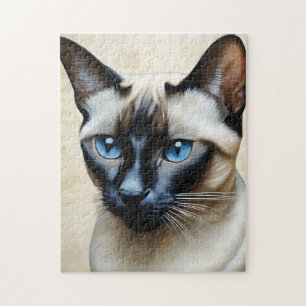 Quebra-cabeça Elegante Siamese Cat