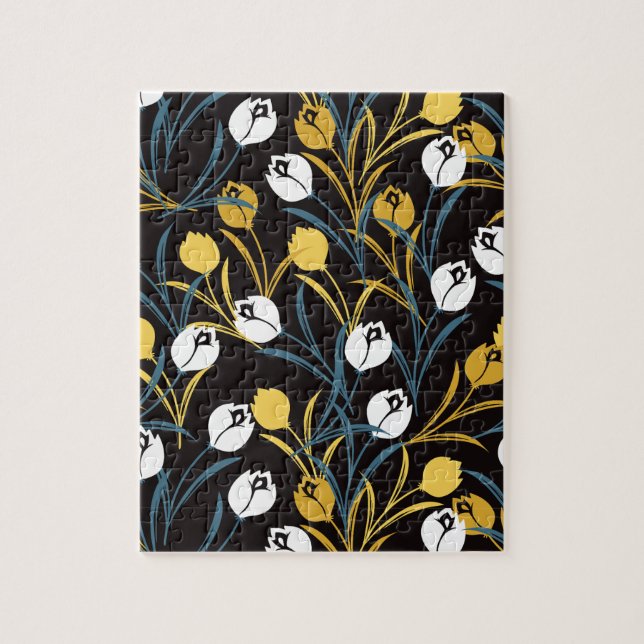 Quebra-cabeça Elegante Tulip Floral (Vertical)