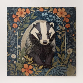 Quebra-cabeça Elegante William Morris Inspirou Badger