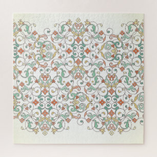 Quebra-cabeça Elemento da fronteira do ornamentado oriental.