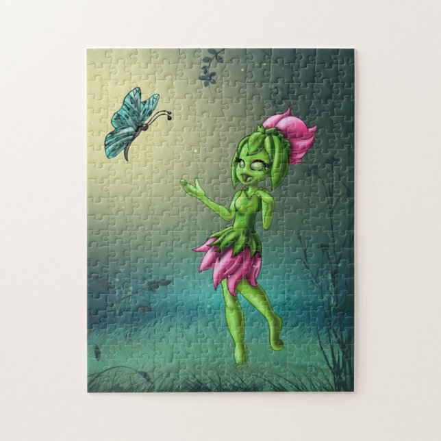 Quebra-cabeça Elemento da Terra e Borboleta (Vertical)