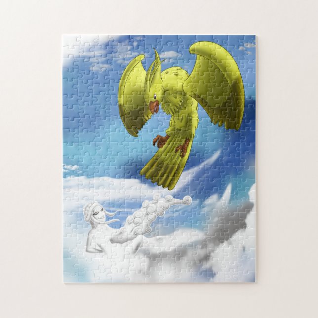 Quebra-cabeça Elemento de ar e ave (Vertical)