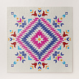 Quebra-cabeça Elemento De Design Tribal Desenhado À Mão.