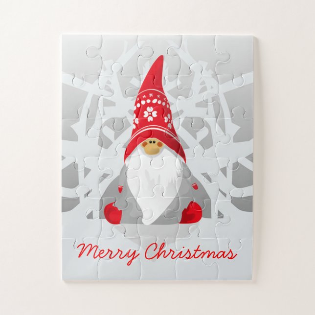 Quebra-cabeça Elf de Natal Bonito (Vertical)