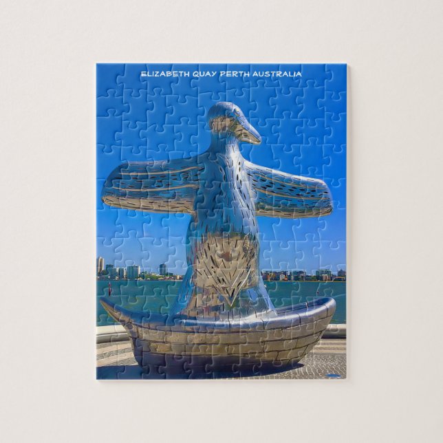 Quebra-cabeça Elizabeth Quay Perth Austrália (Vertical)