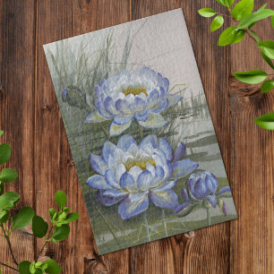 Quebra-cabeça Ellis Rowan Blue Cloud Water Lily Vintage Flowers