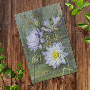 Quebra-cabeça Ellis Rowan Blue Water Lily Vintage Flowers