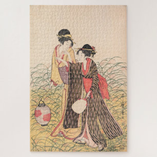 Quebra-cabeça Elopers da arte japonesa Musashino Kitagawa Utamar