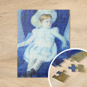Quebra-cabeça Elsie em uma cadeira azul   Mary Cassatt